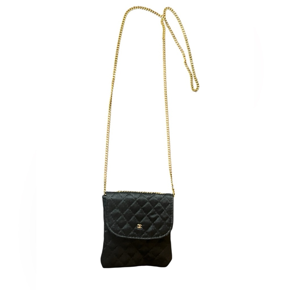 Vintage Chanel Black Quilted Micro Bag - with Chanel Gift Bag - Picture 3 of 15